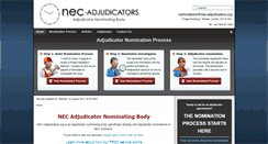 Desktop Screenshot of nec-adjudicators.org